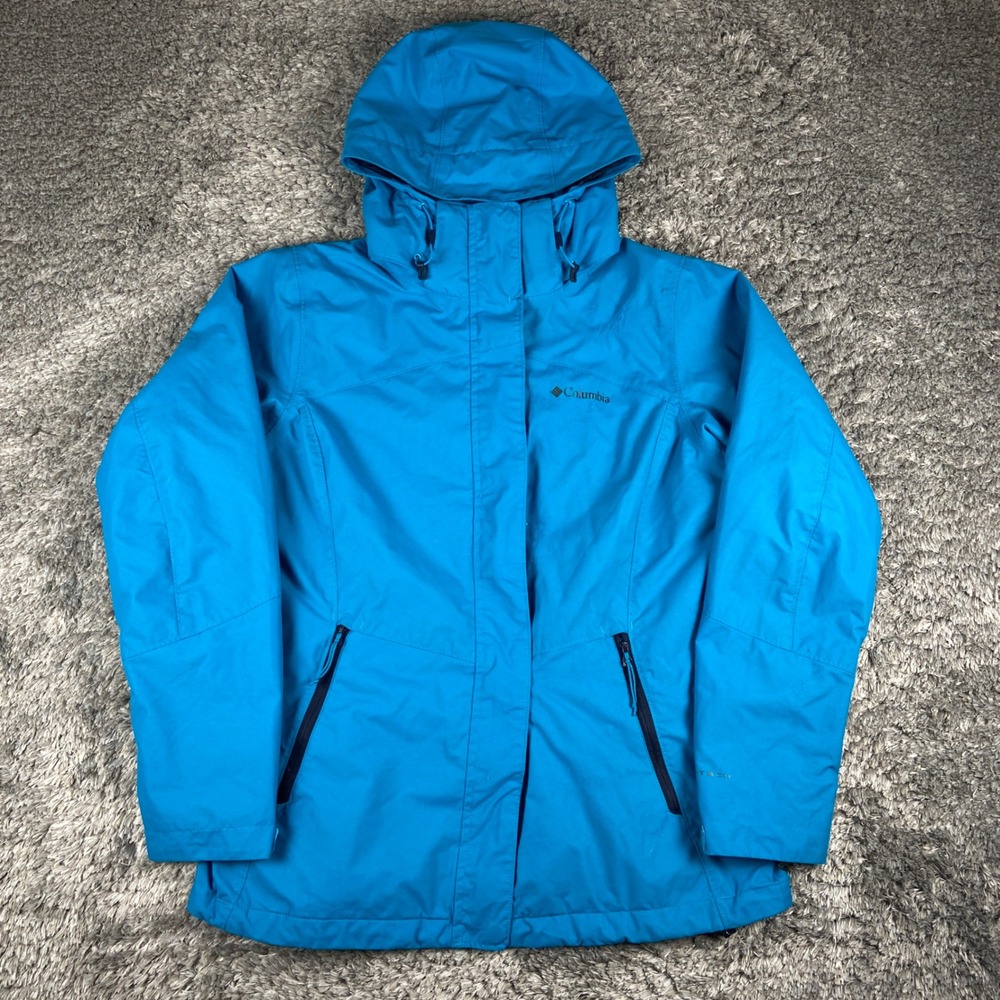 Columbia Bugaboo II Fleece Interchange Jacket Women S Blue Shell Omni-Heat Hood